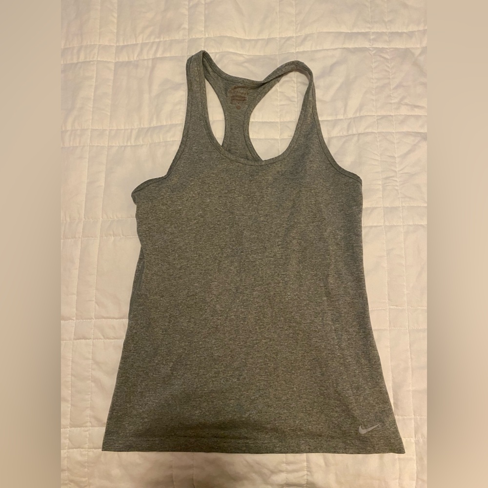 Gray Nike Workout Tank